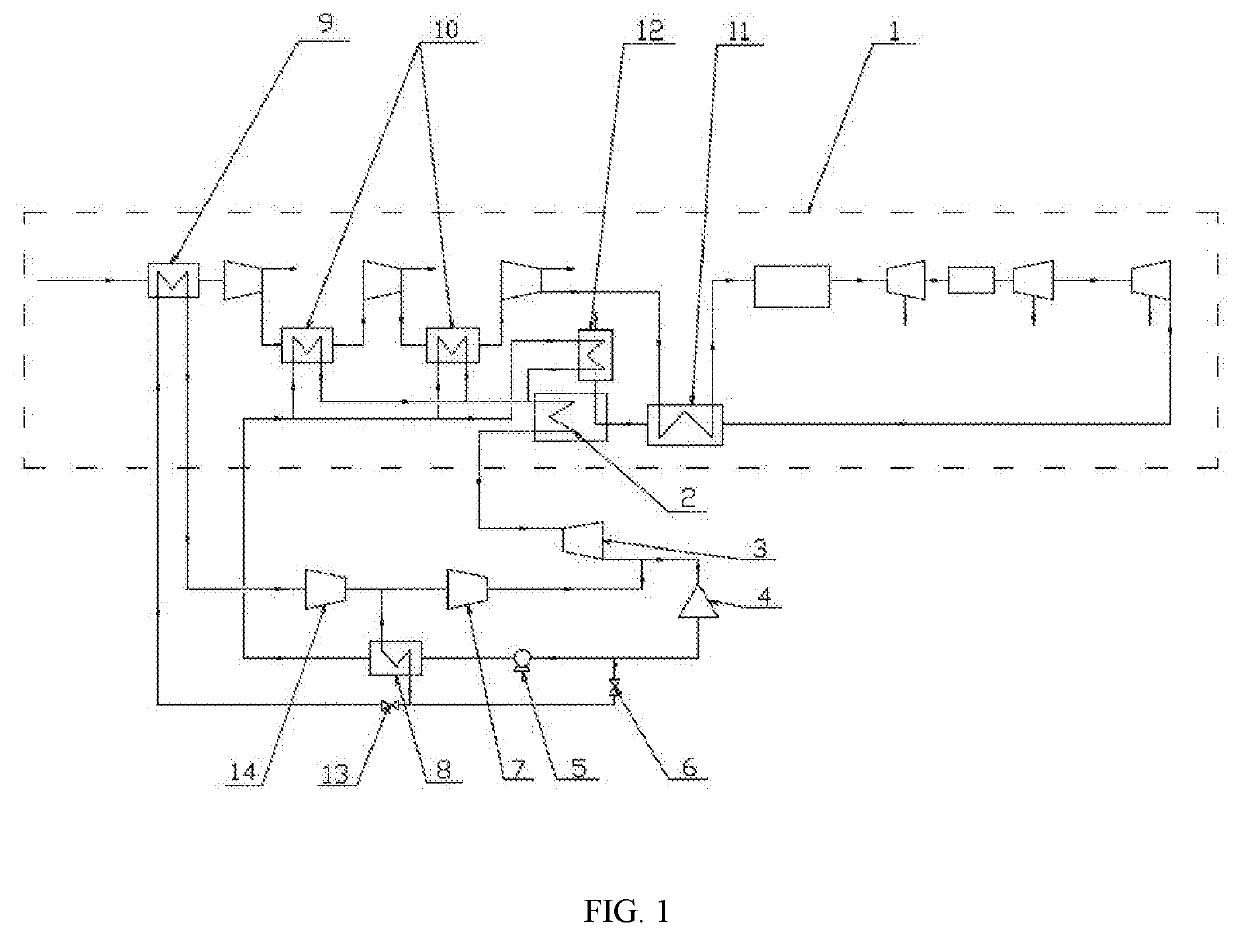 Combined System of intercooled Recuperative Gas Turbine and Organic Compound Bottoming Cycle