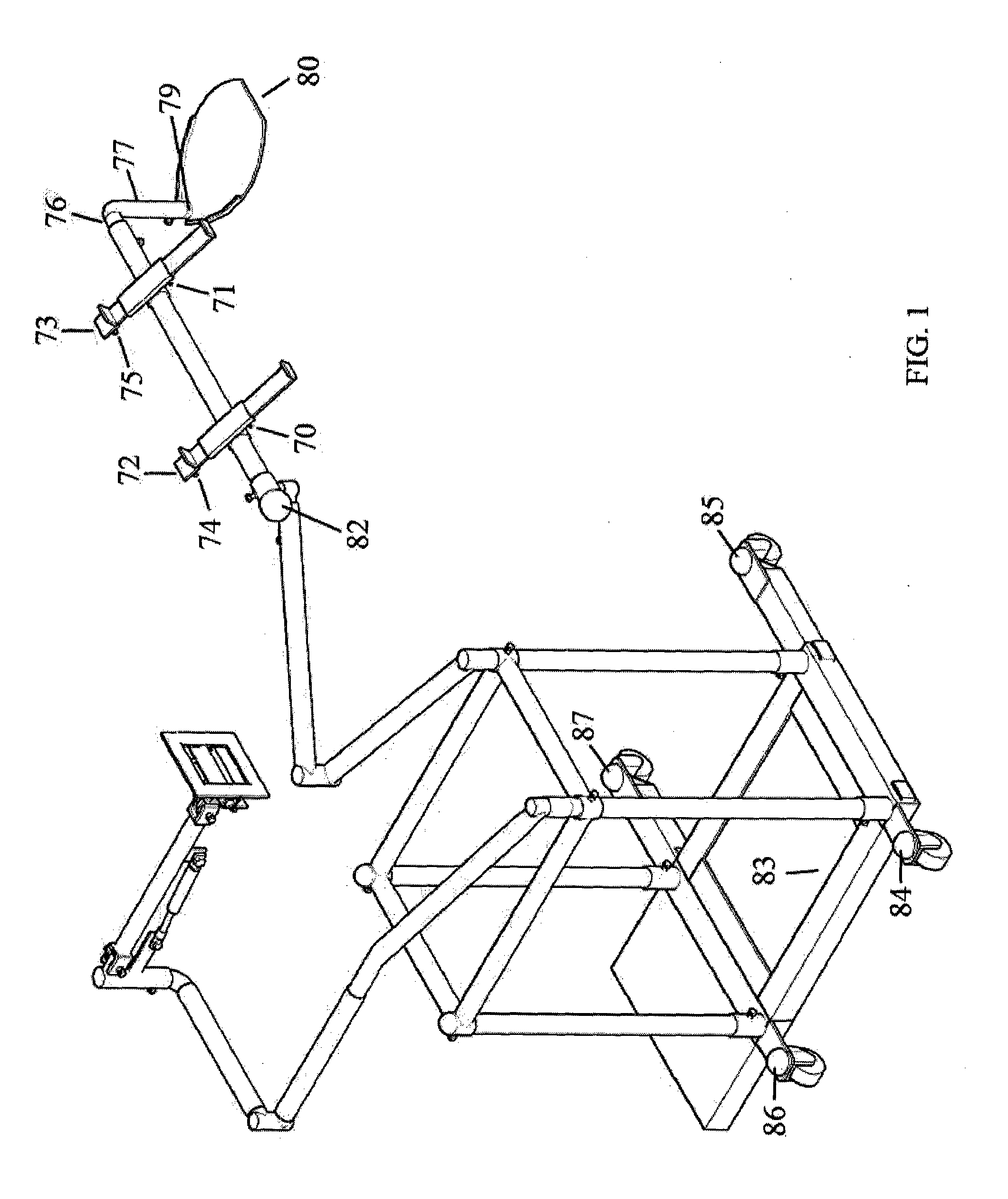 Movable Ergonomic Carrier for Desktop Computer