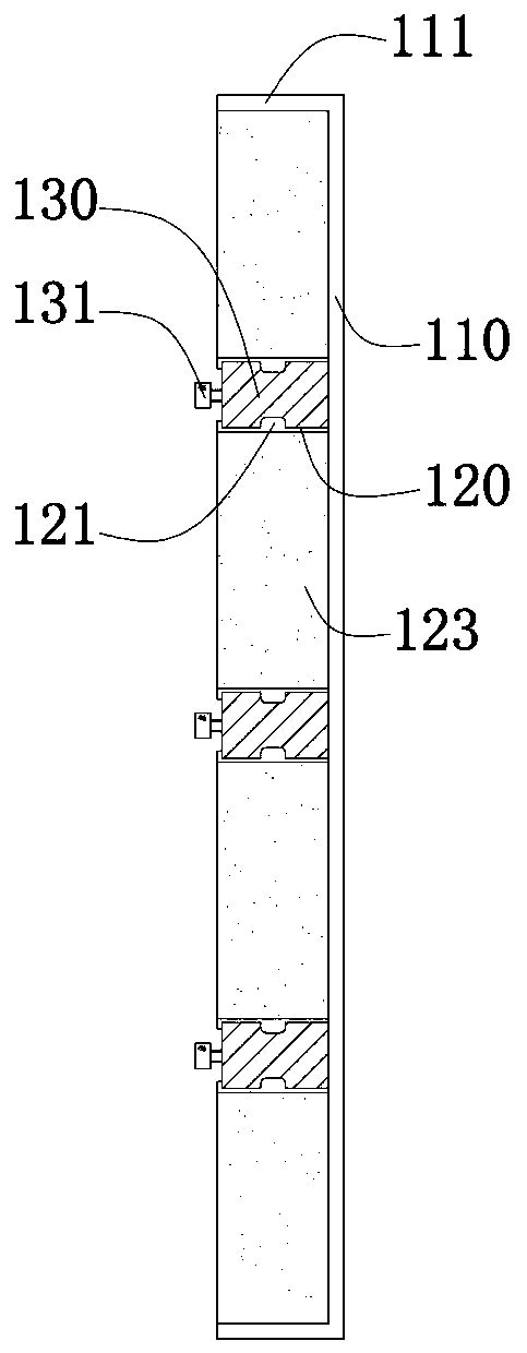 Quick-dismantling building formwork and light-weight cast-in-place wall body construction method