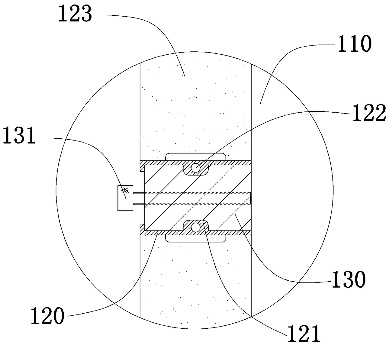 Quick-dismantling building formwork and light-weight cast-in-place wall body construction method