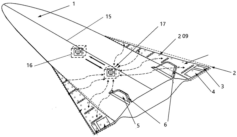 Reusable two-stage injection aircraft with pneumatic combined structure connected in parallel