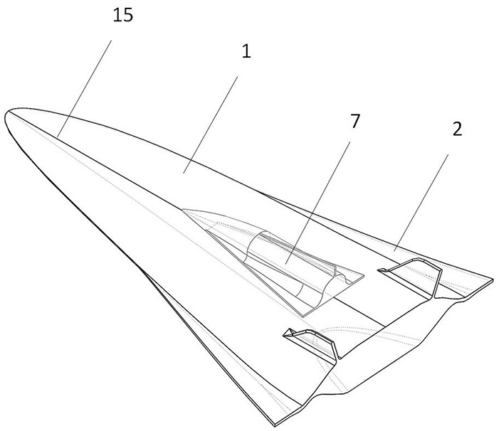 Reusable two-stage injection aircraft with pneumatic combined structure connected in parallel