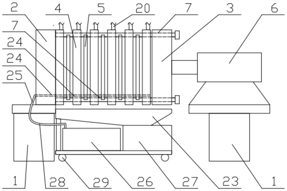 A kind of preparation method of ganciclovir powder injection and filter press used therefor