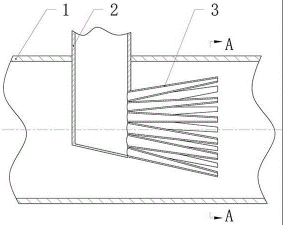 High-viscosity medium flow distributing type mixer