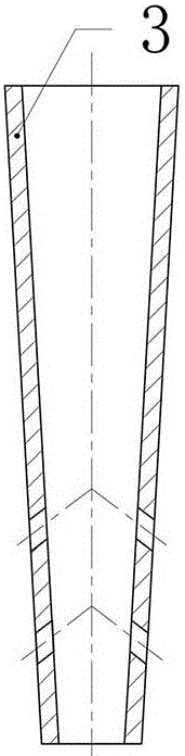 High-viscosity medium flow distributing type mixer