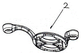 Front and rear bar-shaped swing-foot roller skates