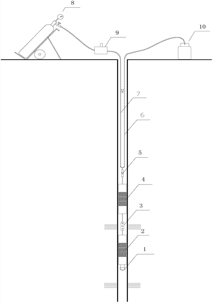 Sampling device for well-inside in-situ fluid in deep well