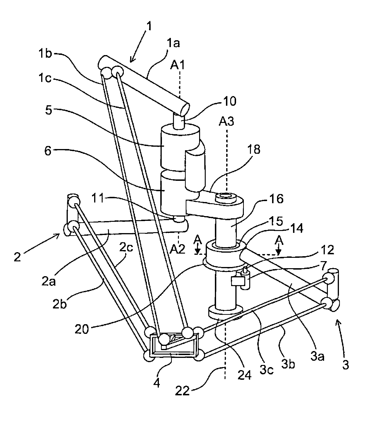 Industrial Robot Including A Parallel Kinematic Manipulator