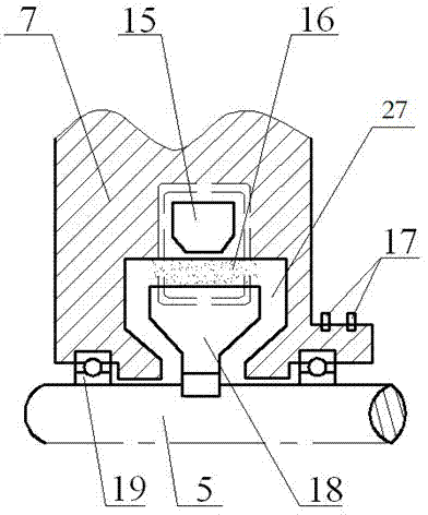 Cooling-liquid medium type hydraulic retarding device for vehicle