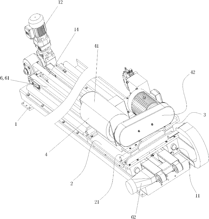 Movable steel strip brush