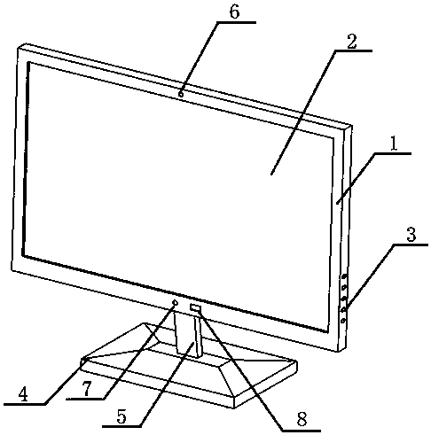 Child shortsightedness prevention computer monitor