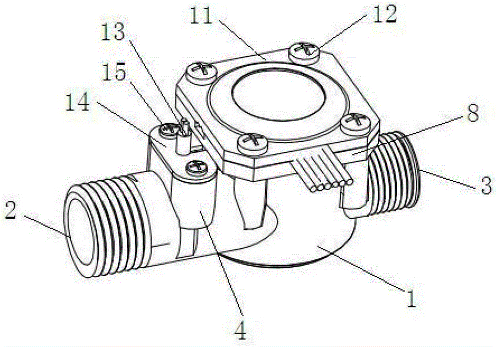 Water flow sensor