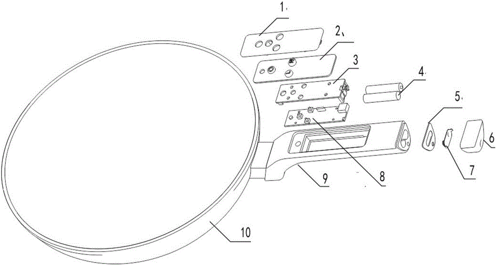 Pot handle structure with controller