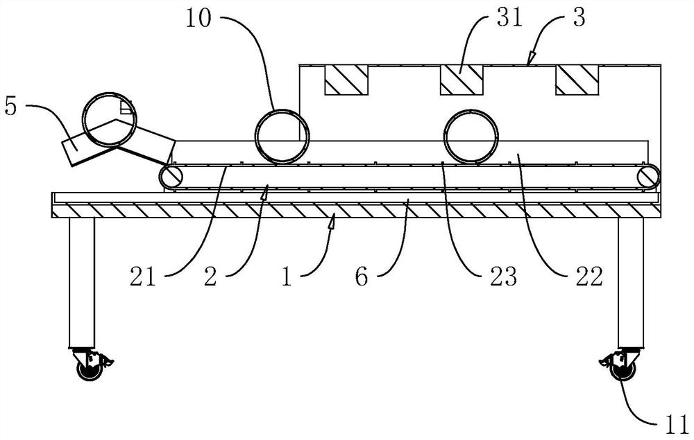 A kind of dry collection device and dry collection process for bearing maintenance