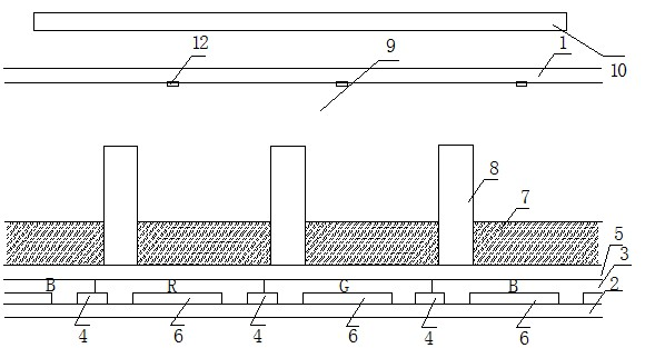 Electrowetting display device based on photoluminescence effect