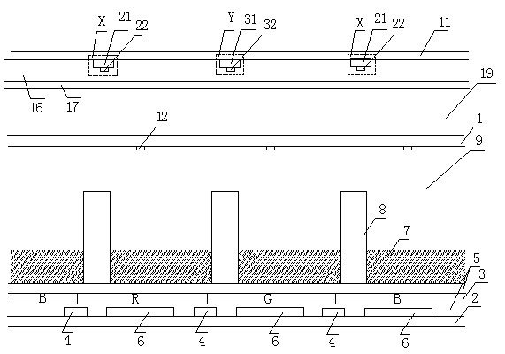 Electrowetting display device based on photoluminescence effect