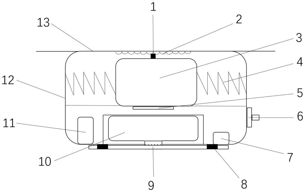 Autonomous safety anti-falling device for unmanned aerial vehicle and control method of autonomous safety anti-falling device