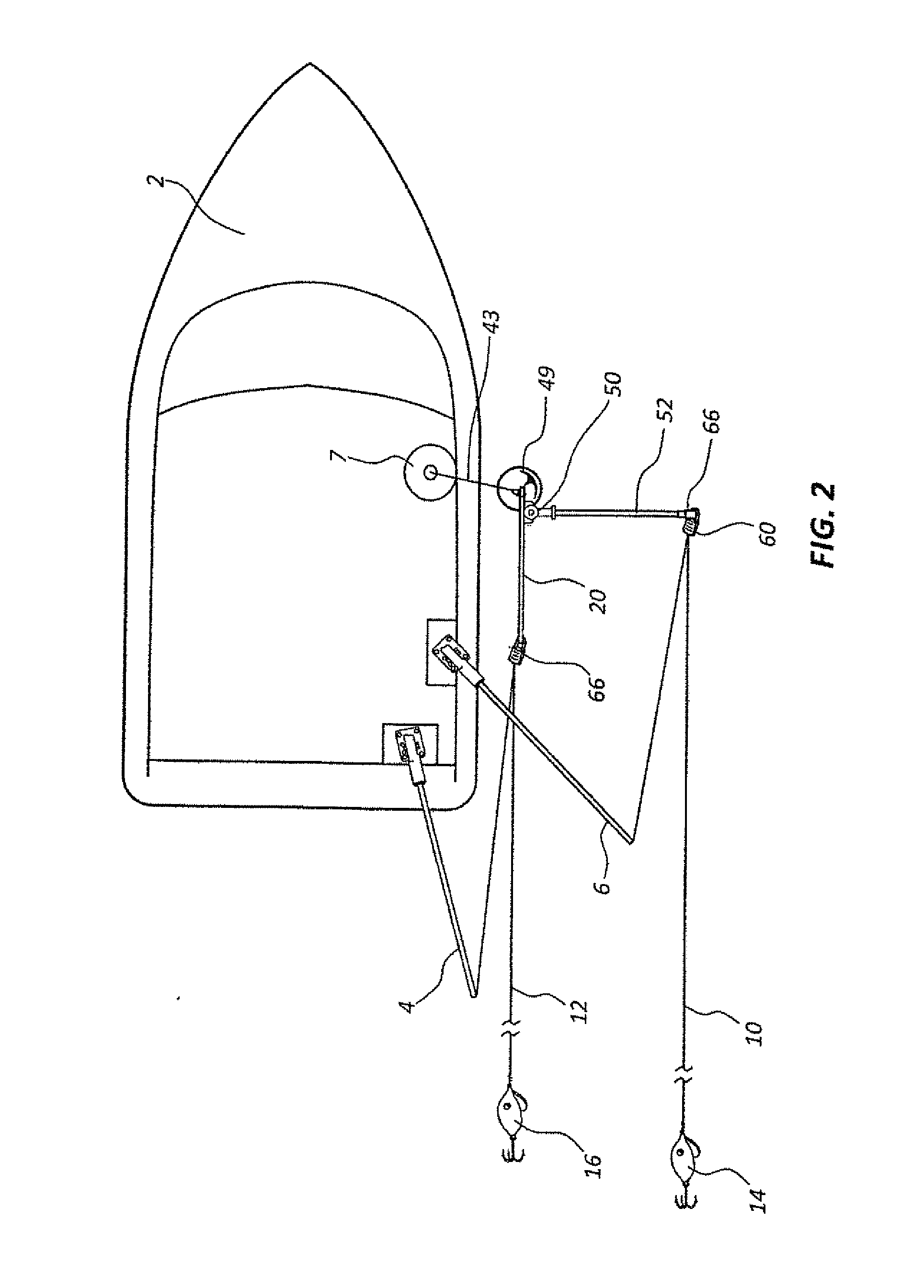 Downrigger And Spreader Assembly