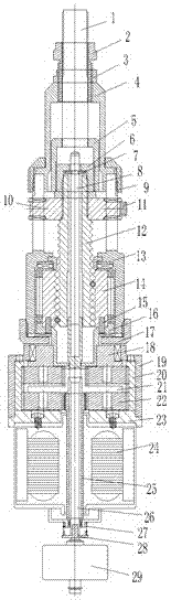 A rivet nut electric gun