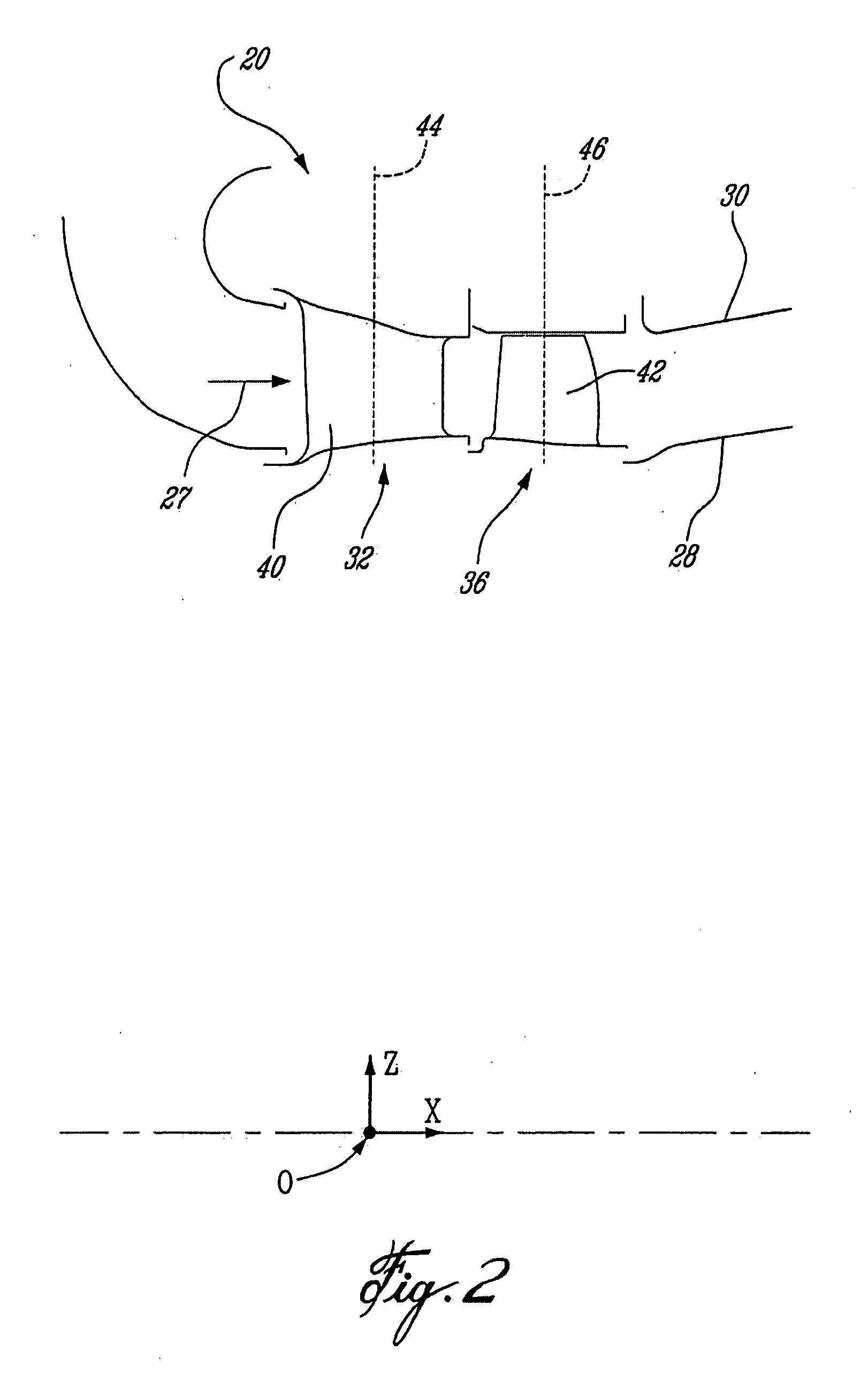 Compressor turbine vane airfoil profile