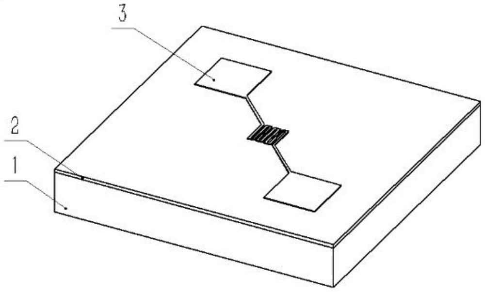 Preparation method and application of silicon-based MEMS gas sensor chip