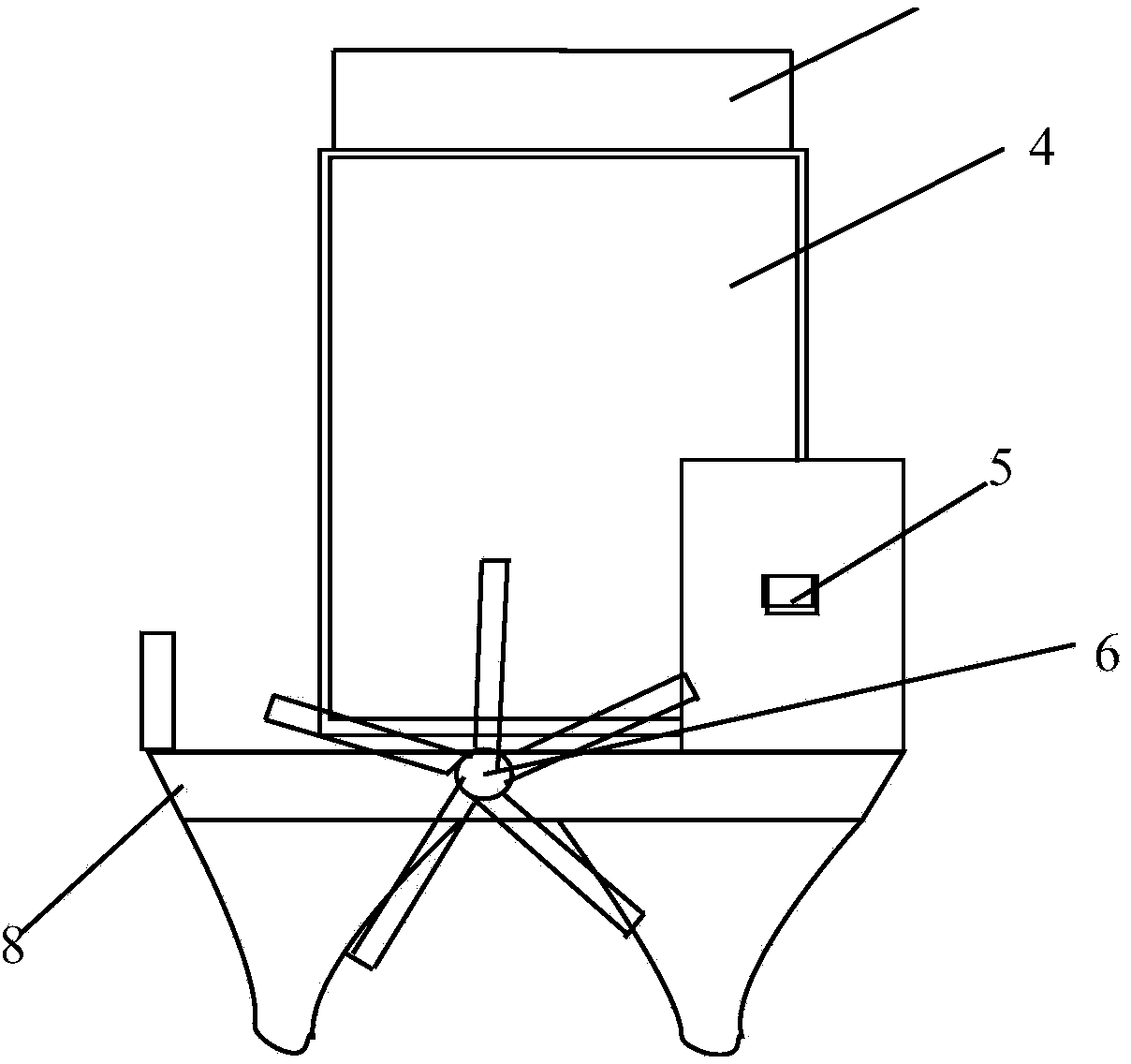 Full-automatic cruising batch feeding ship for prawn pond