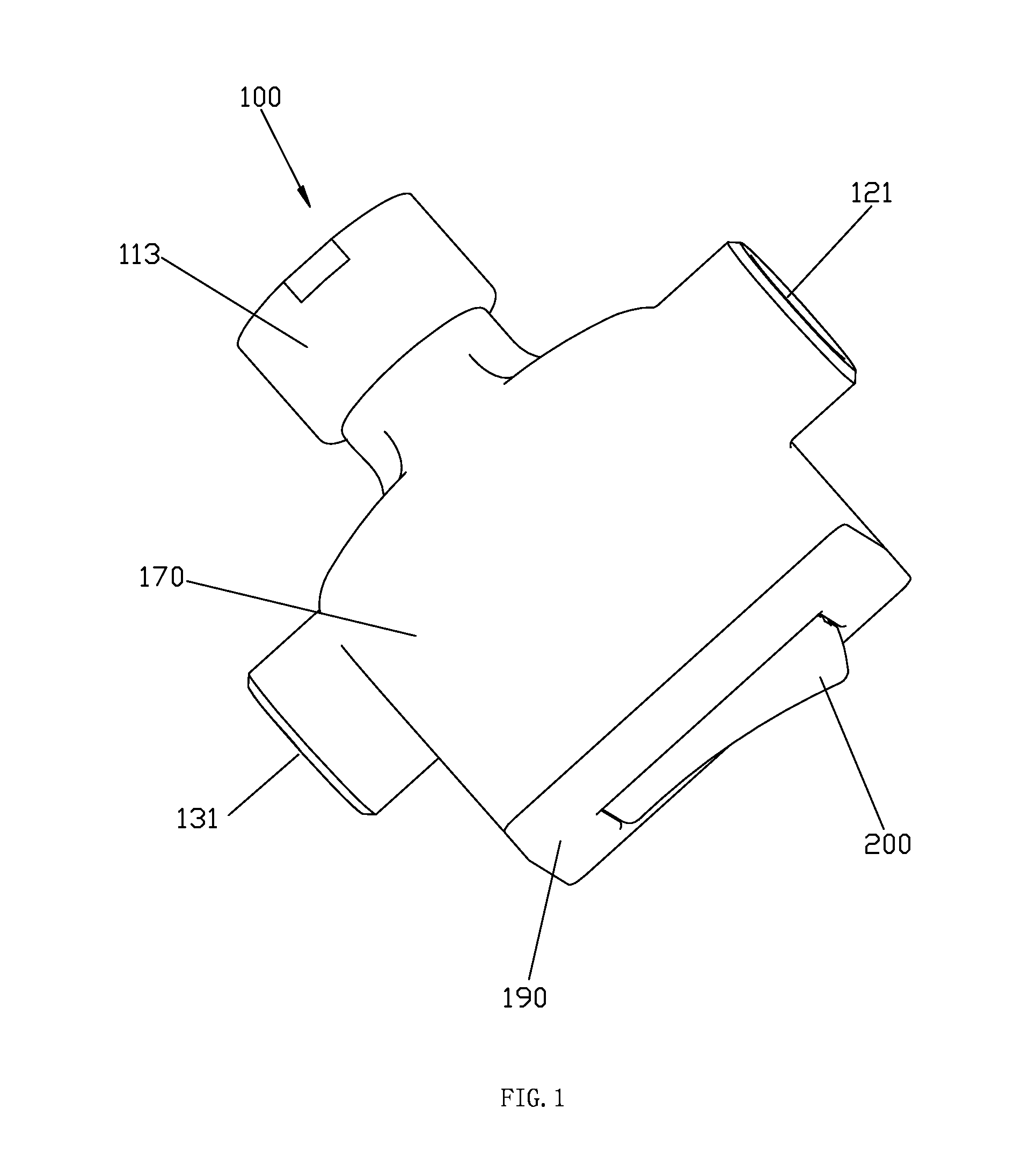 Button switch three-way valve