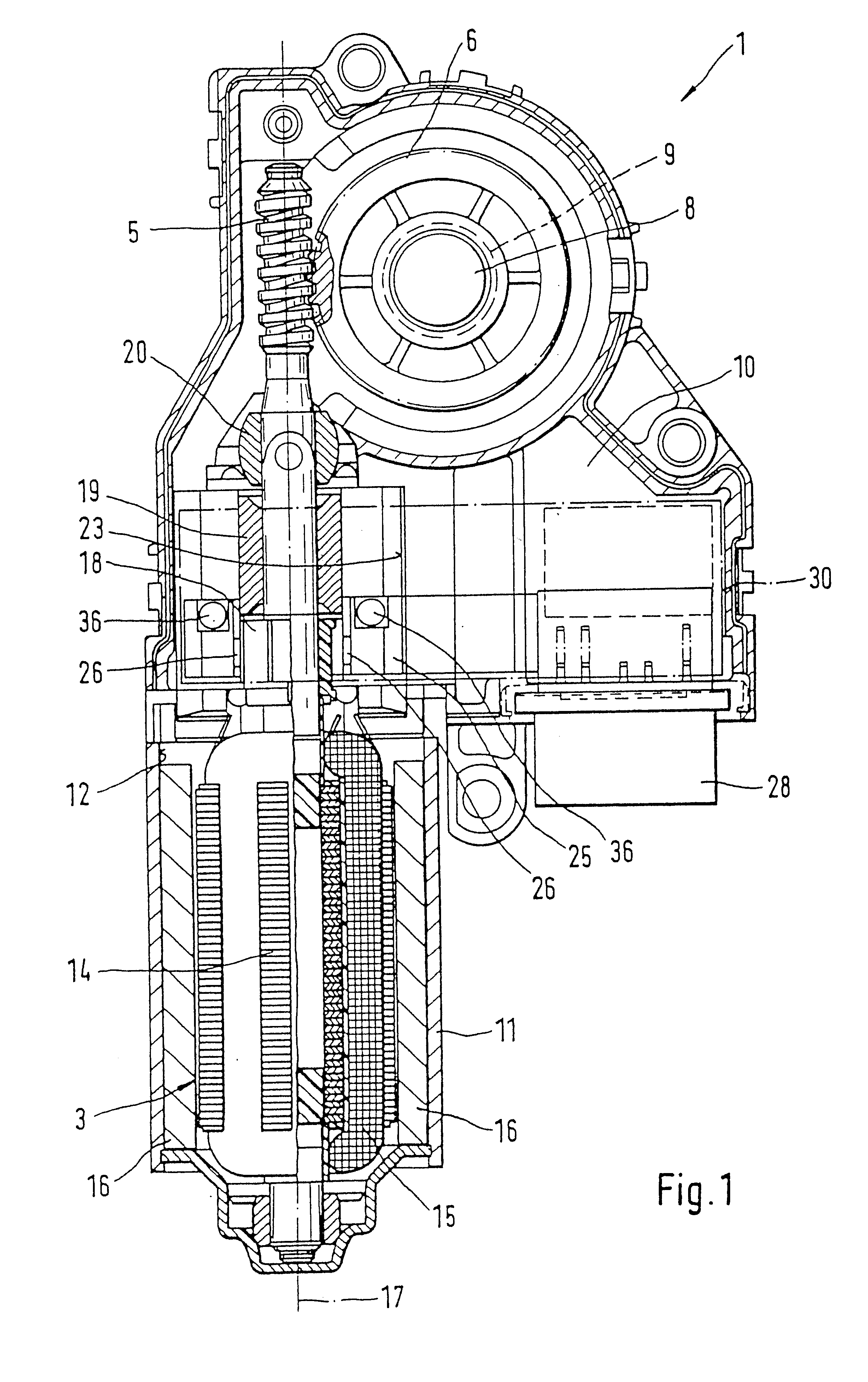 Drive device for moving a sliding sunroof of a vehicle