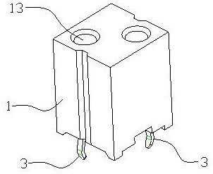 Small plug-in connector with wire locking function