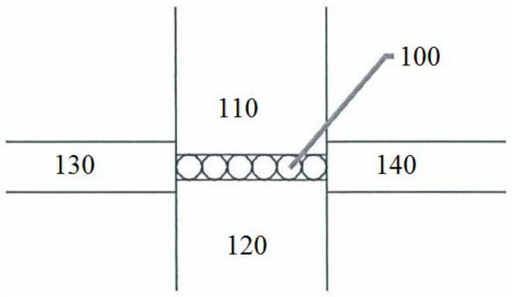 Metal core wire integrated connection method of flat cable and flat cable