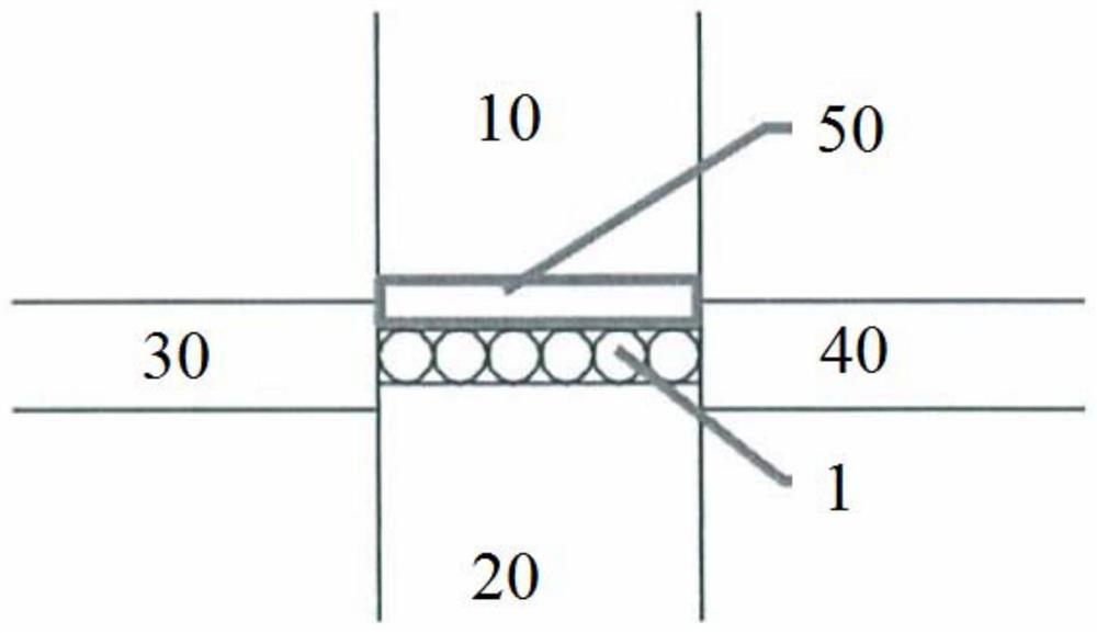 Metal core wire integrated connection method of flat cable and flat cable