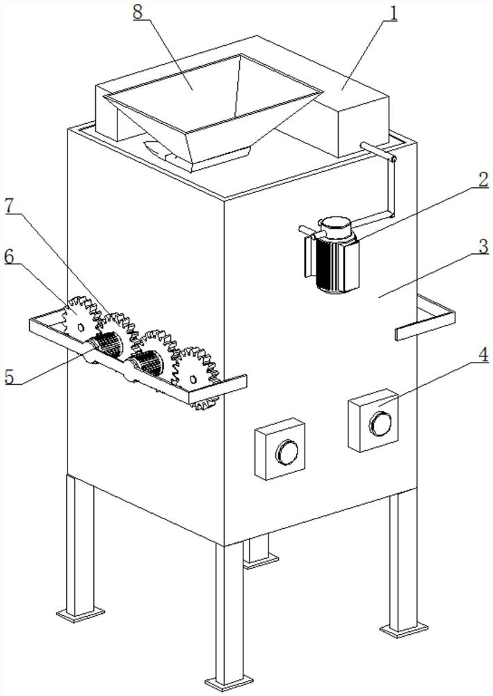 A fully automatic peanut shelling machine