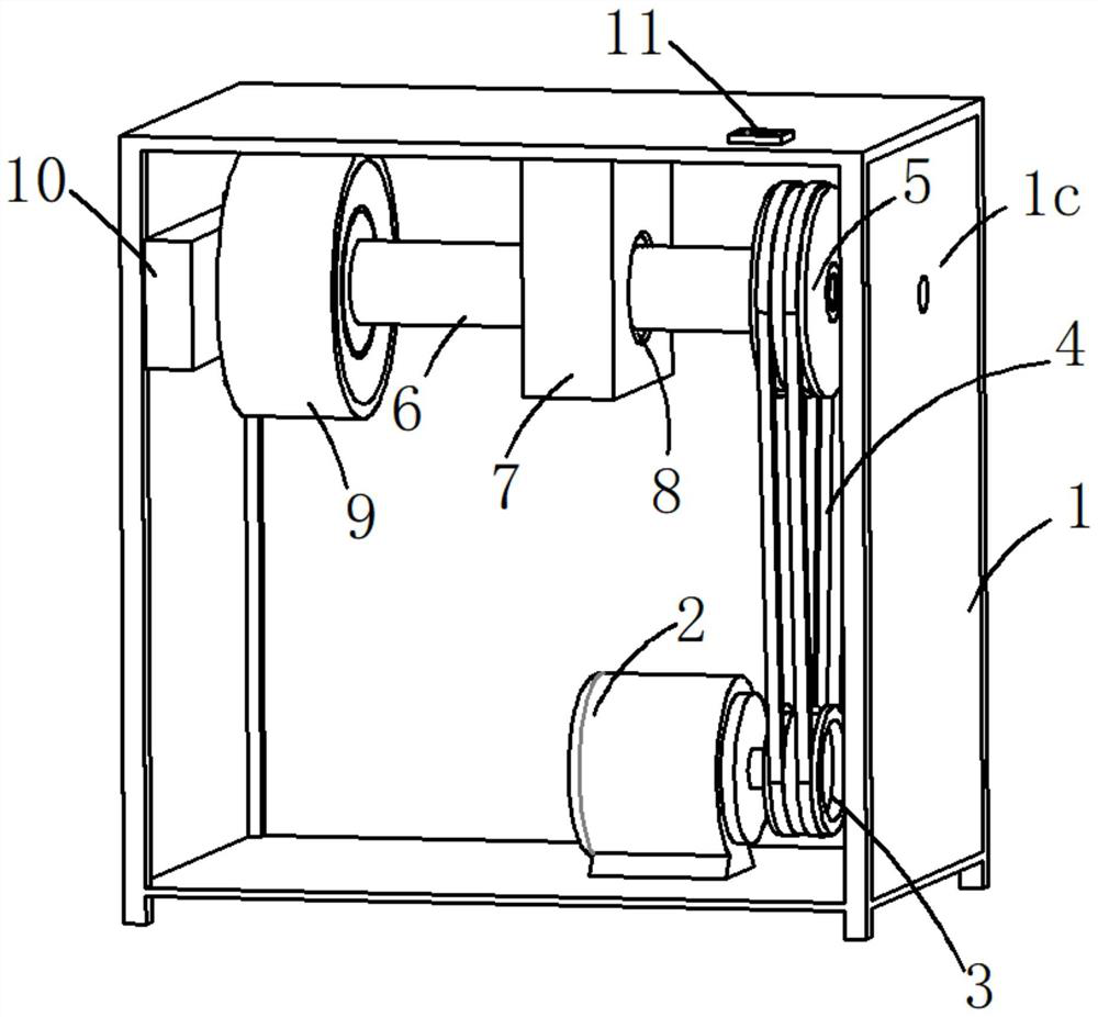 Double-sided hammering device for inhaul cable production