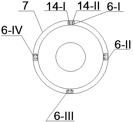 Continuous urban domestic garbage treating device and application