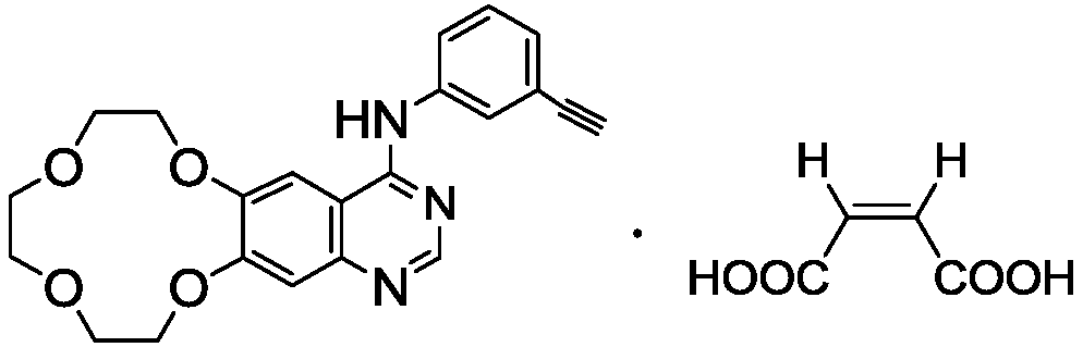 Icotinib-containing external use drug compound for skin and application thereof