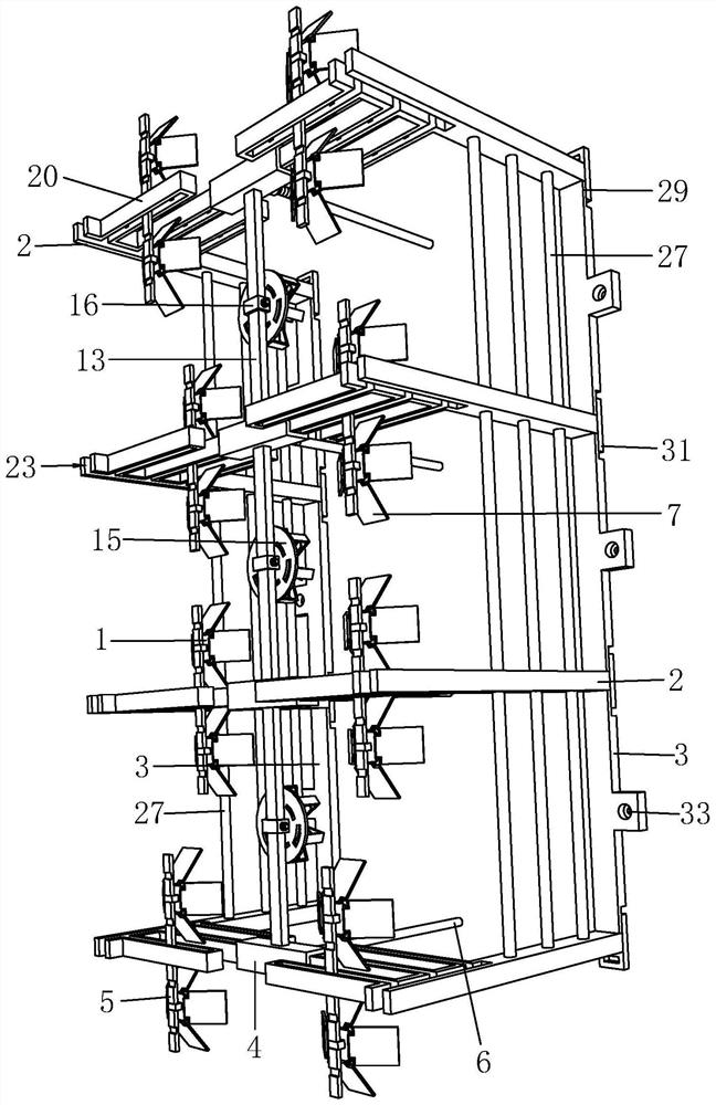 LED lamp illuminating system for poultry farm and construction method of LED lamp illuminating system