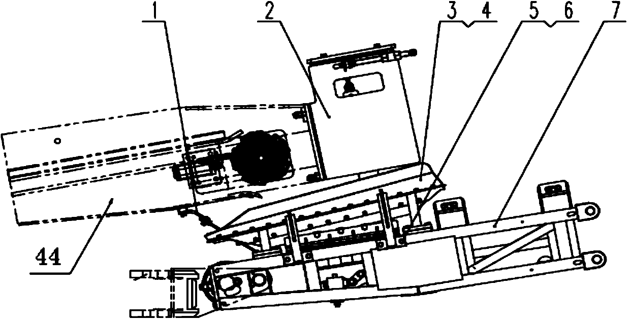 Buffering material-receiving device for coal mine