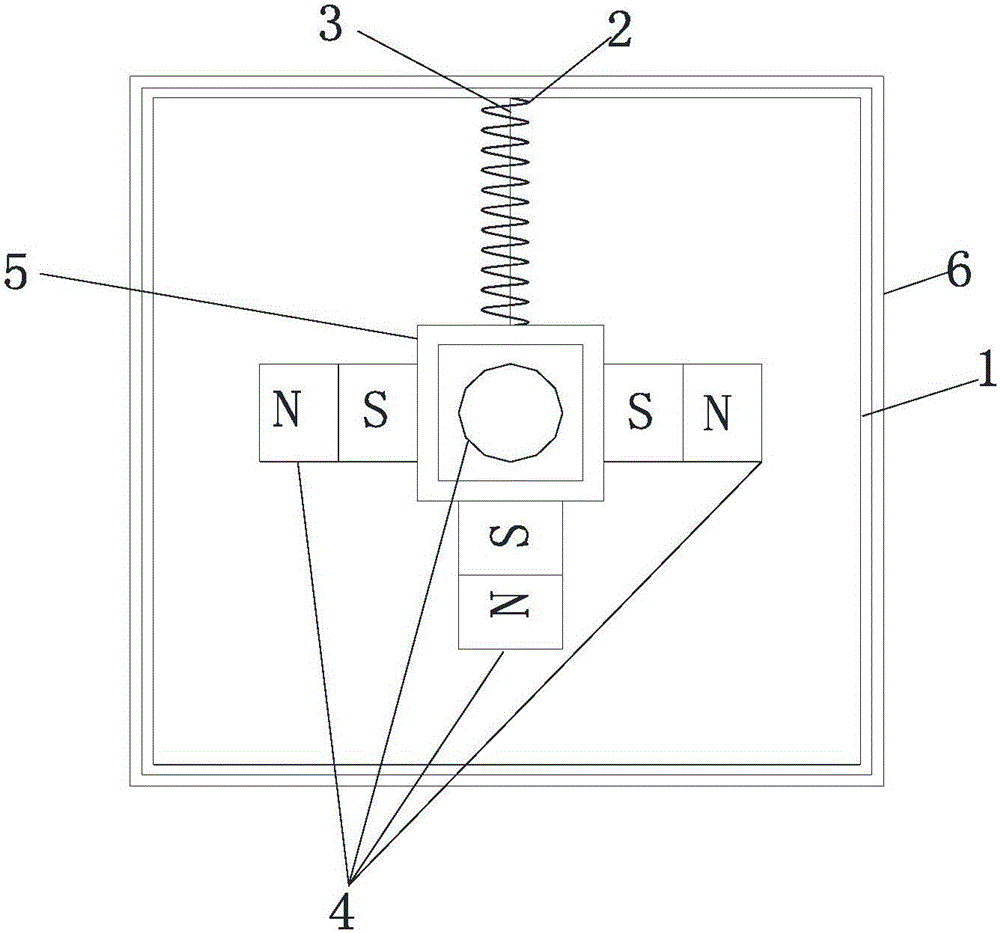 Vibration-attenuation control device for eddy current damper