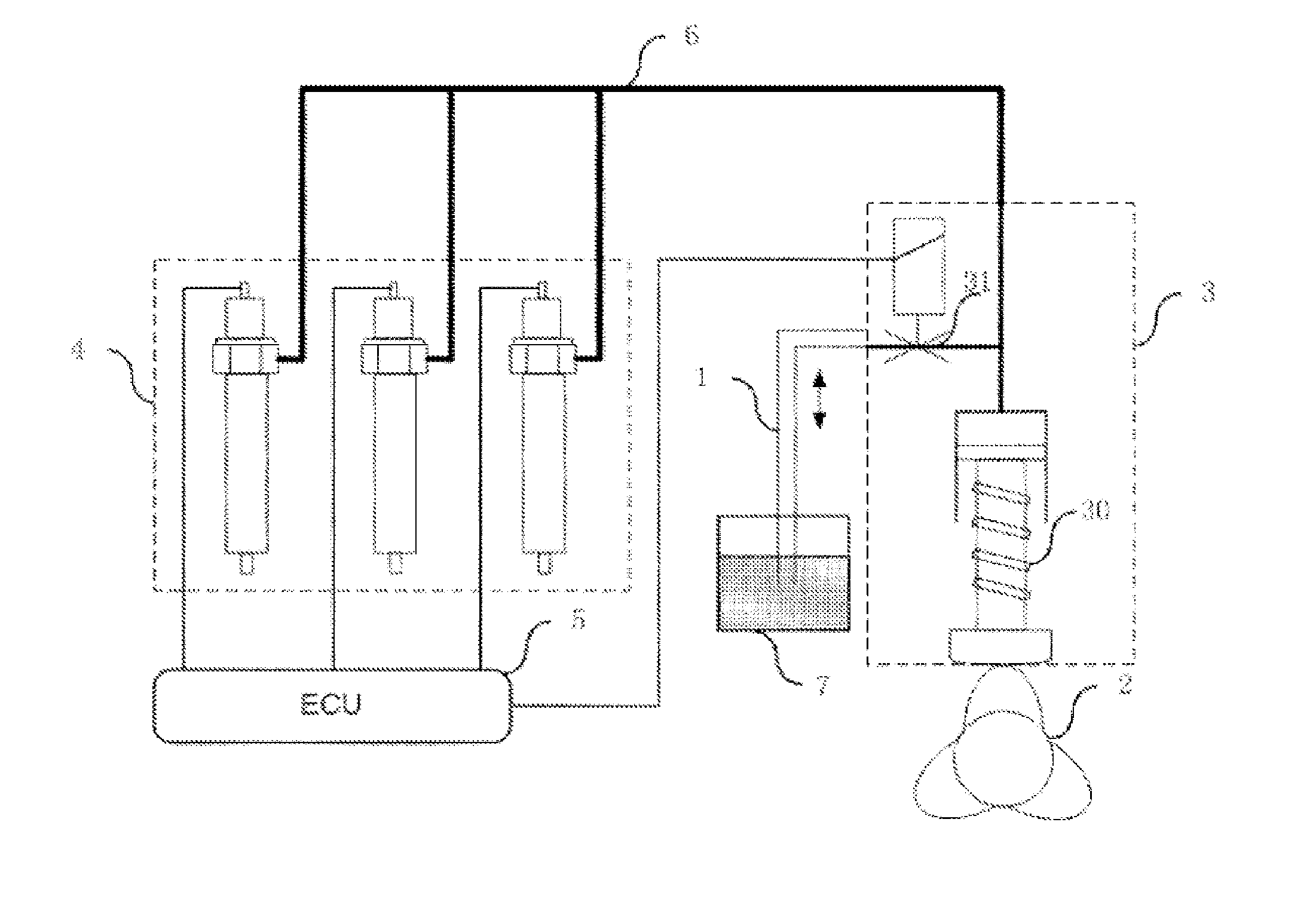 Multi-valve fuel injection system and injection method