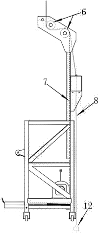 Ship working pneumatic type lifting basket