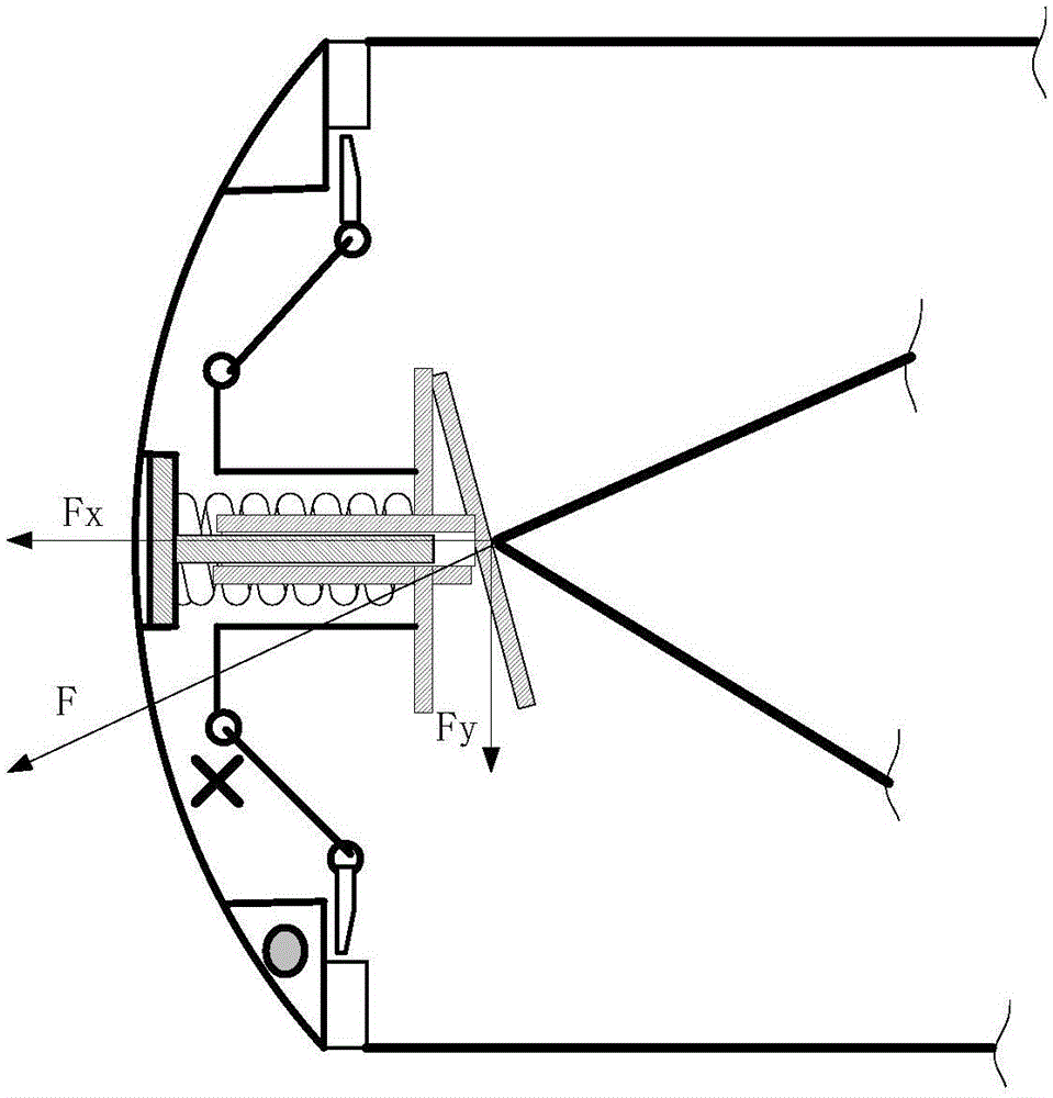 Low-impact overall ejection type launching canister front cover