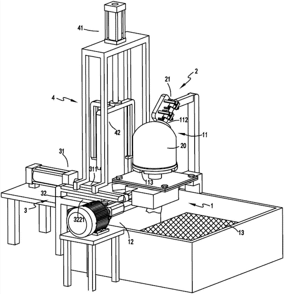 Dead head production device with automatic assembling and material taking functions