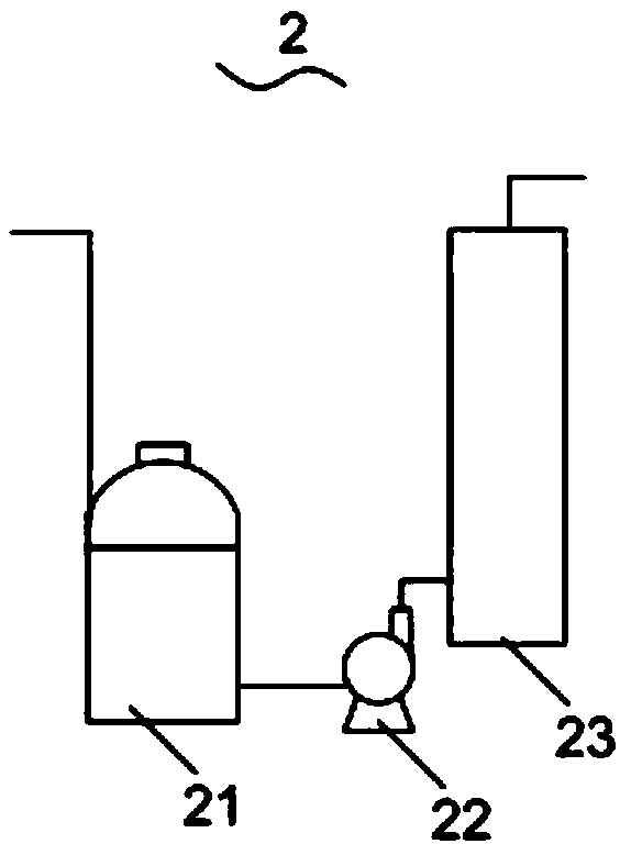 Treatment device and method for recycling reclaimed water in effluent from secondary sedimentation tank