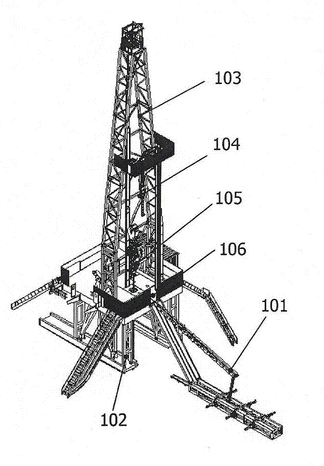 All-hydraulic automatic drilling tool conveying device for deep-well drilling rig