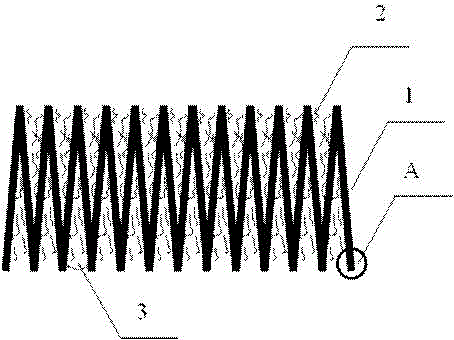 High-elastic non-woven fabric with honeycomb structure and preparation method thereof