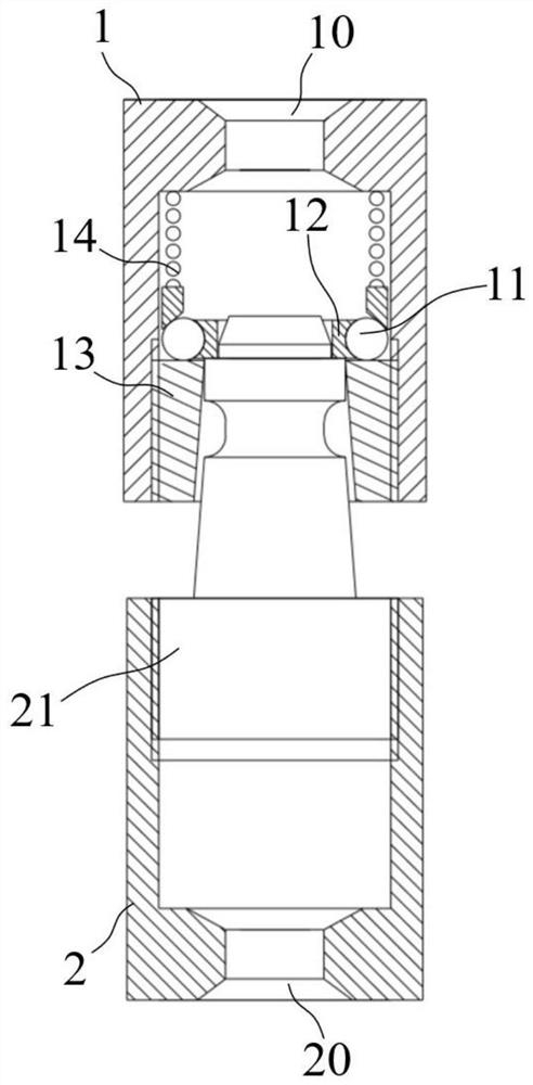 Steel ball self-locking mechanical connecting device and connecting method