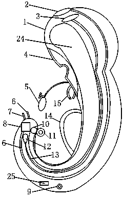 Automatic hair washing and dyeing machine