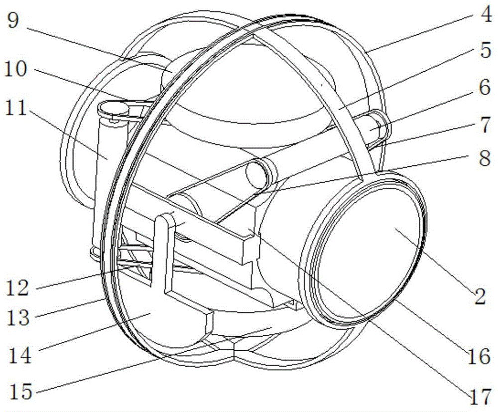 A Flexible Underactuated Spherical Underwater Robot