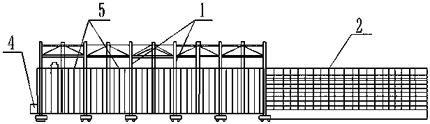 Rapid continuous construction method of single-compartment large-section cast-in-place frame-structure pipe gallery