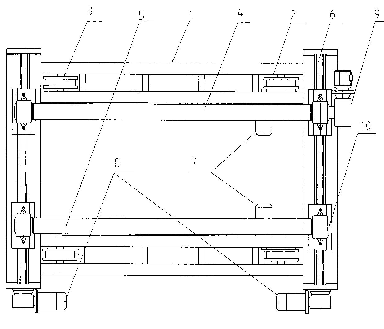 Full-automatic ground rail car for cable partial discharge test